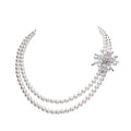 Carave Paris Double Strand Pearl Clasp Necklace