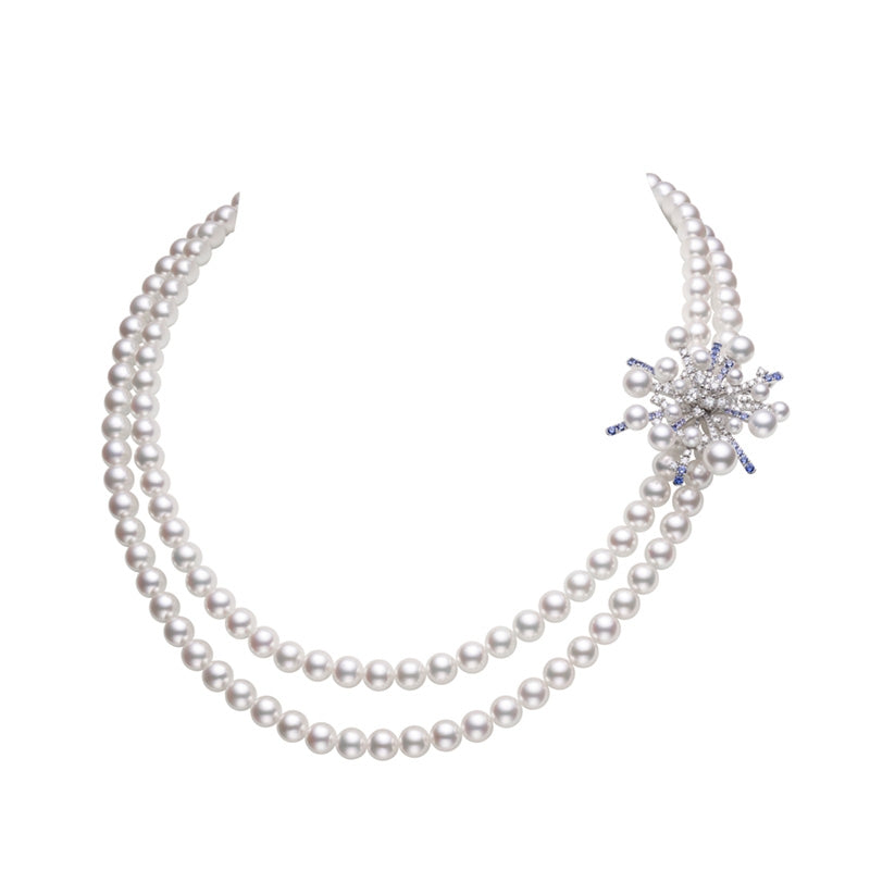 Carave Paris Double Strand Pearl Clasp Necklace