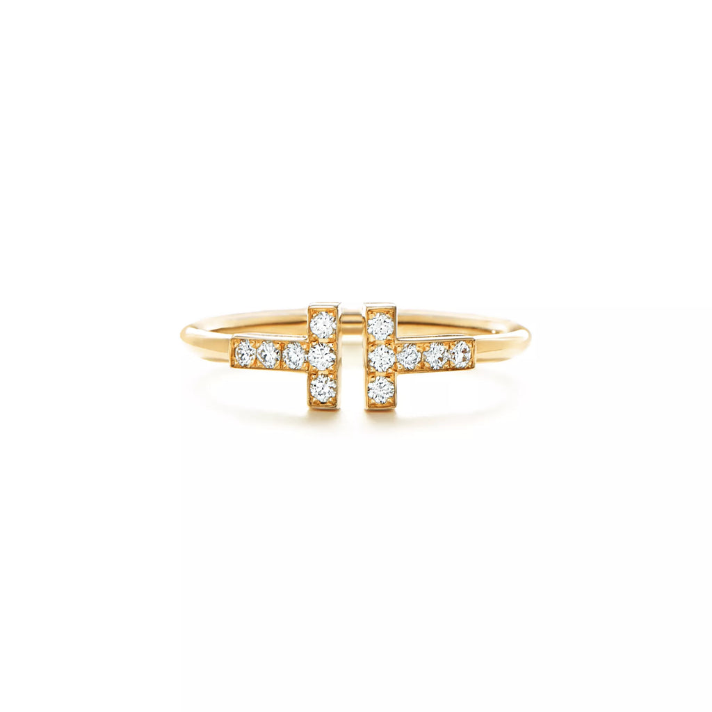 Carave Paris Double T Open Diamond Ring