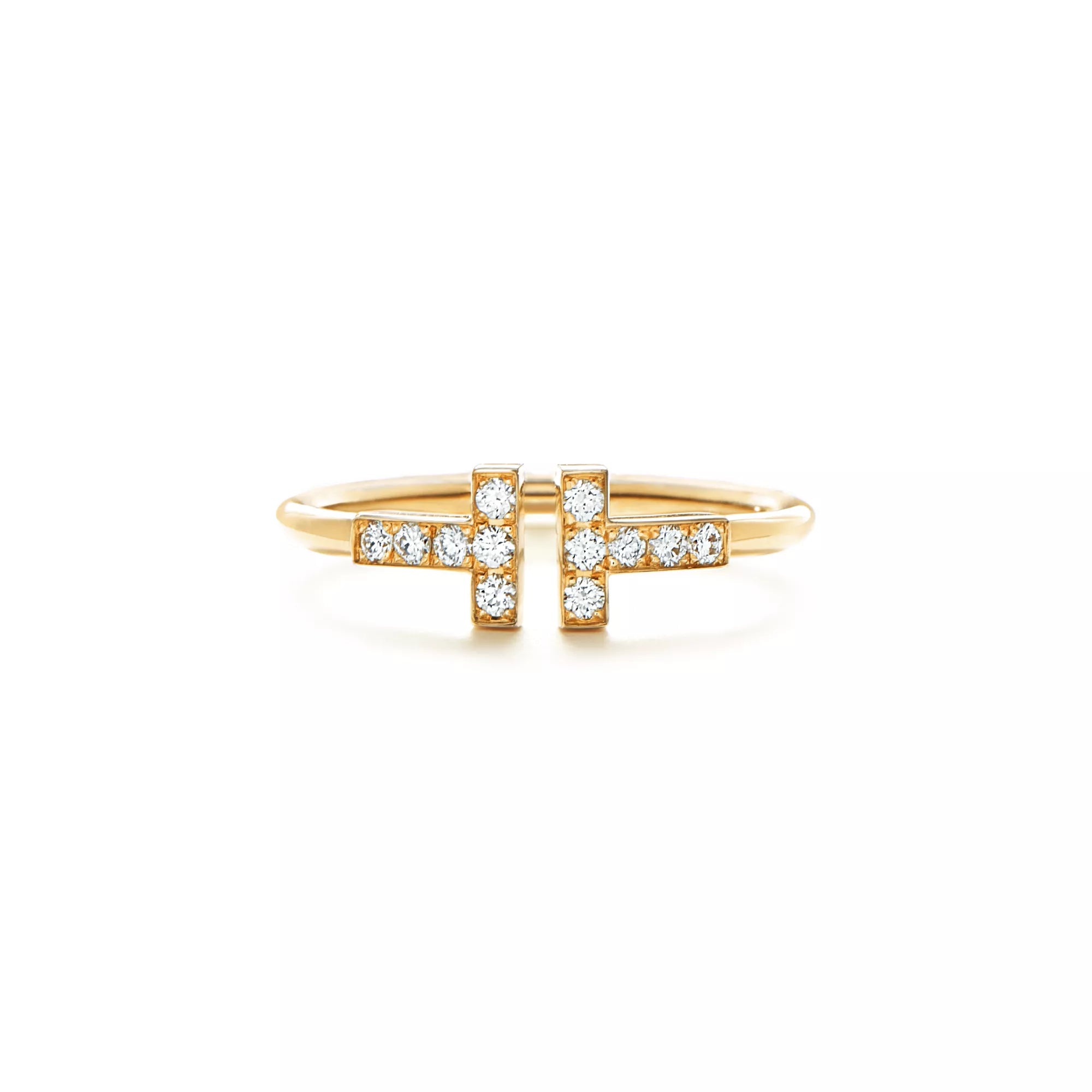 Carave Paris Double T Open Diamond Ring