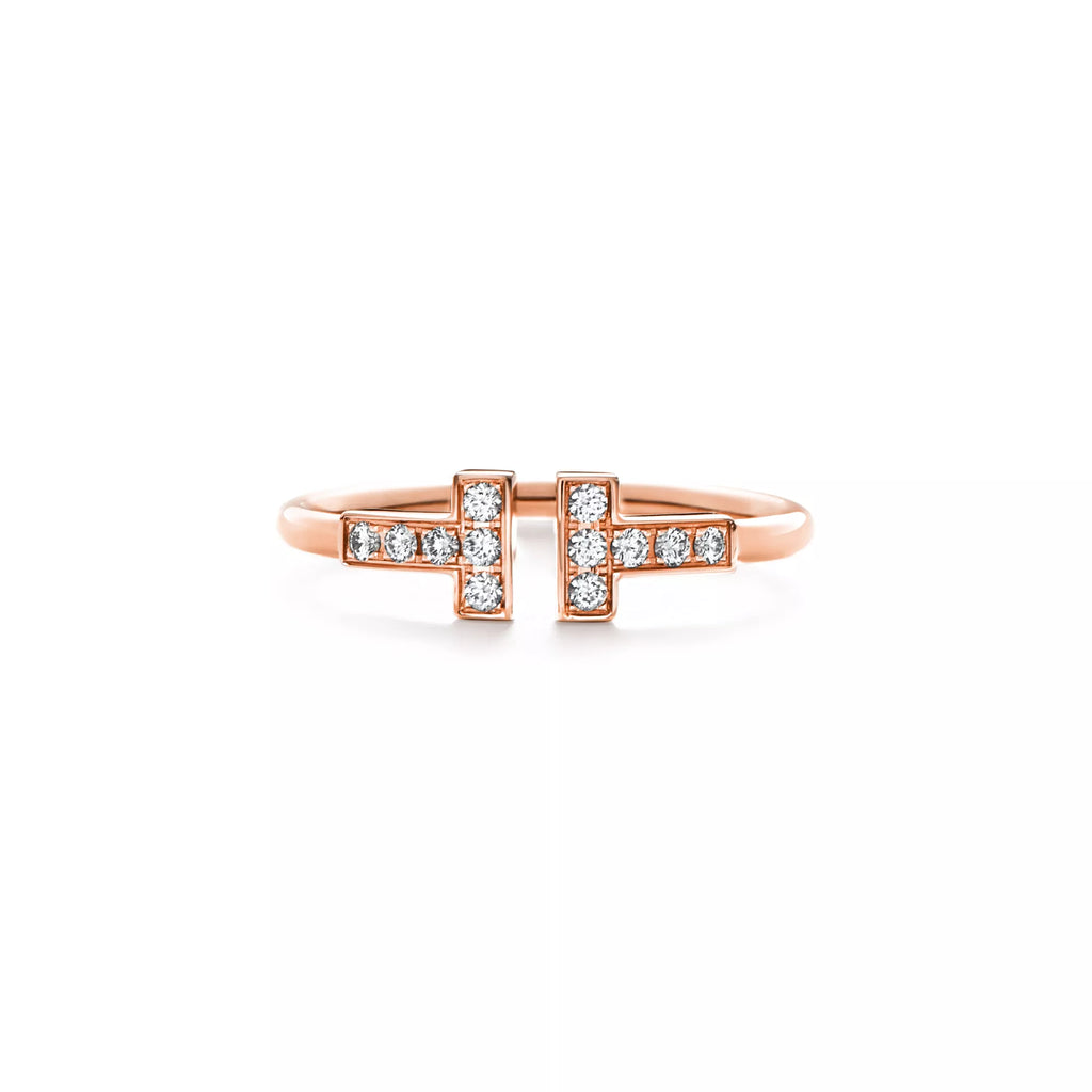 Carave Paris Double T Open Diamond Ring