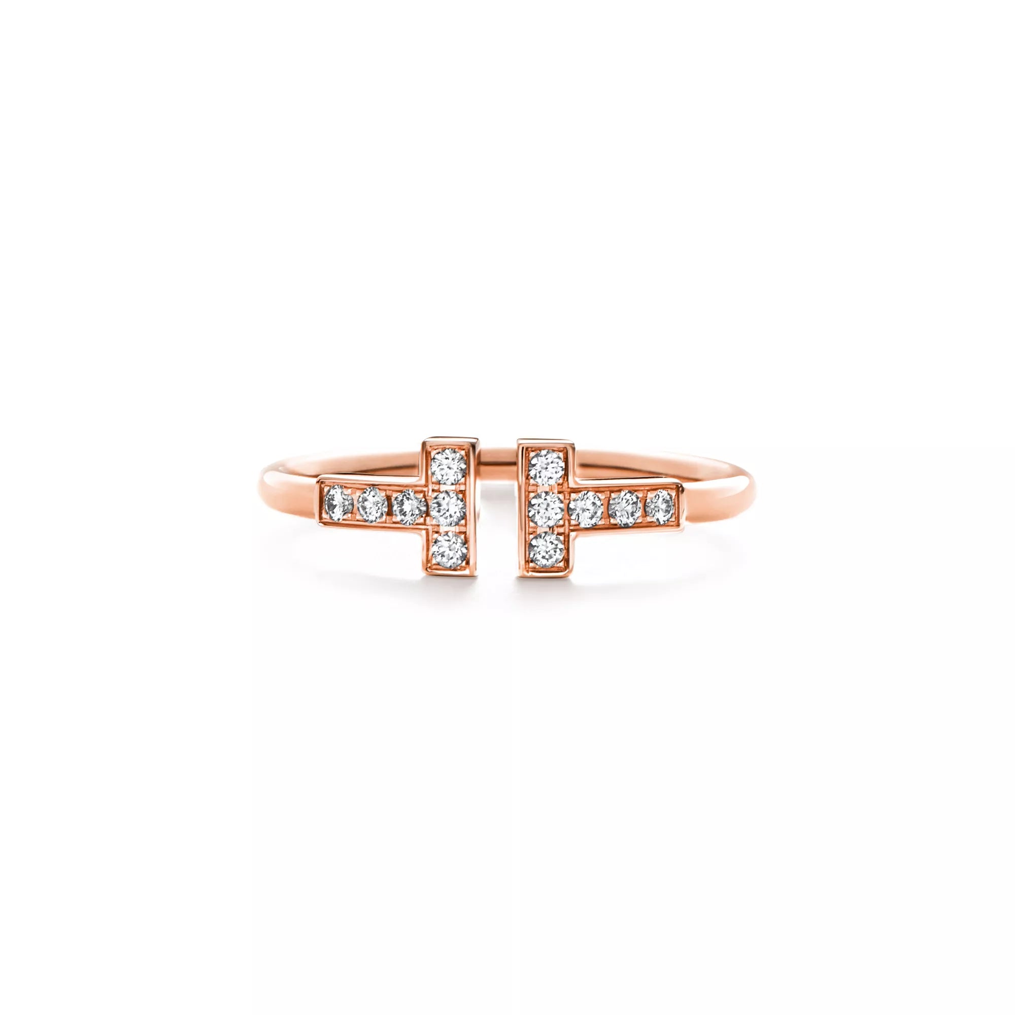 Carave Paris Double T Open Diamond Ring