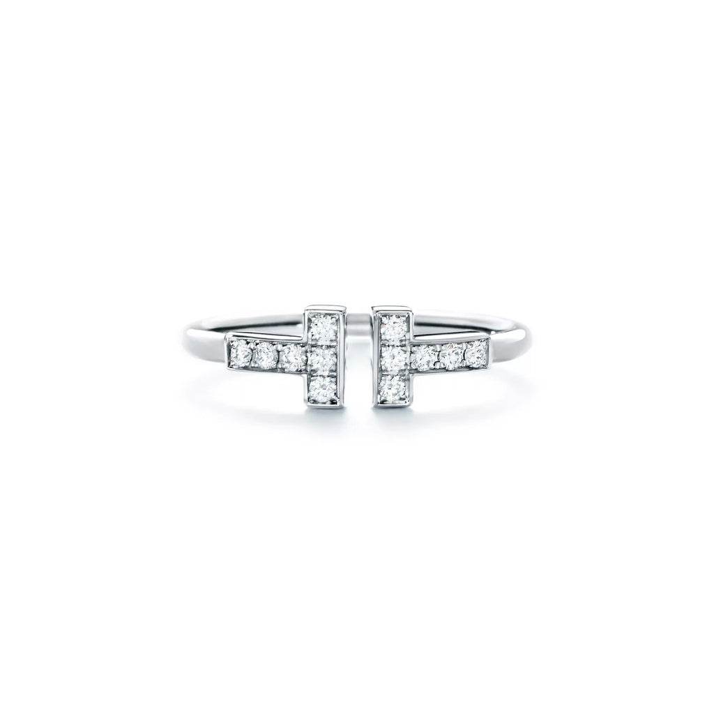 Carave Paris Double T Open Diamond Ring