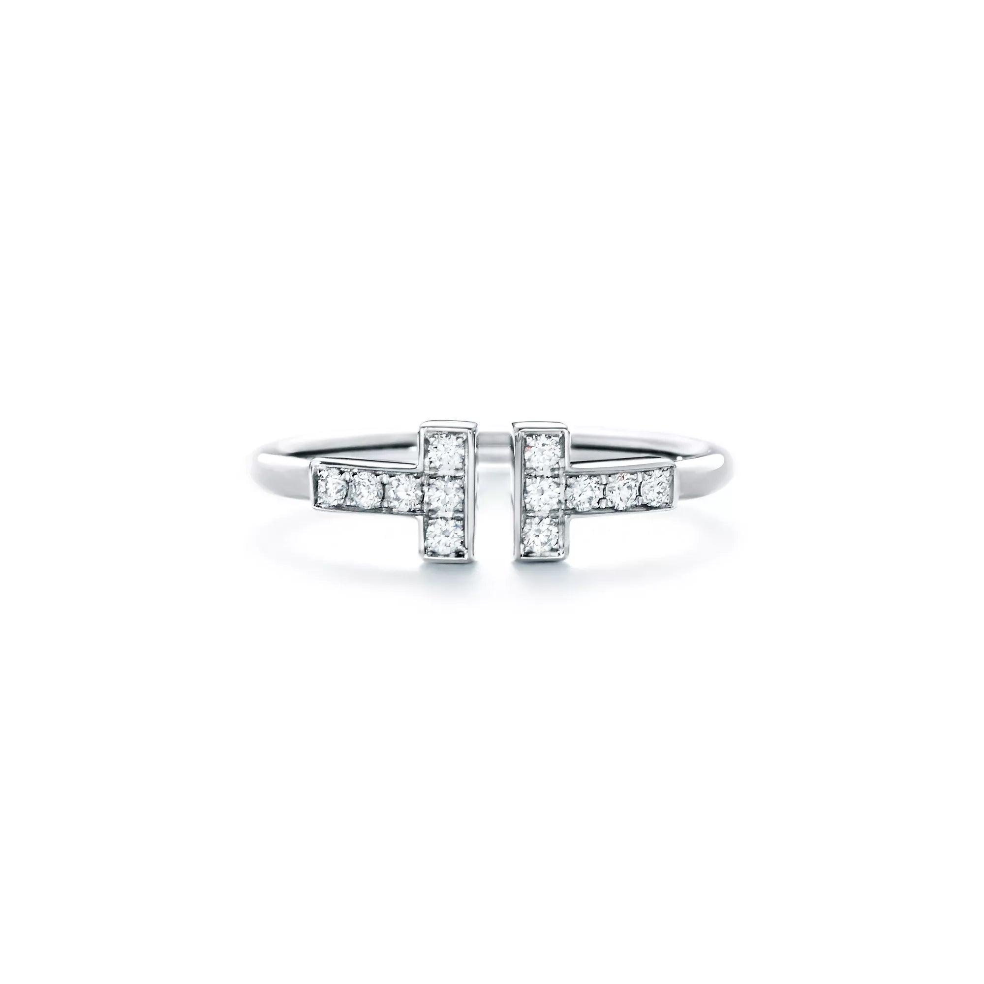 Carave Paris Double T Open Diamond Ring