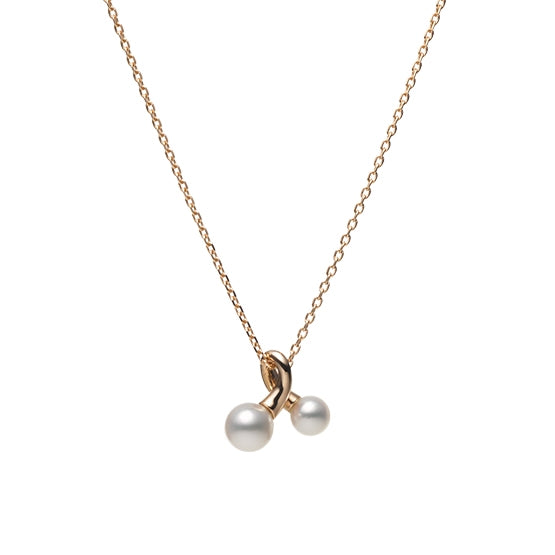 Carave Paris Dual Pearl Infinity Pendant Necklace