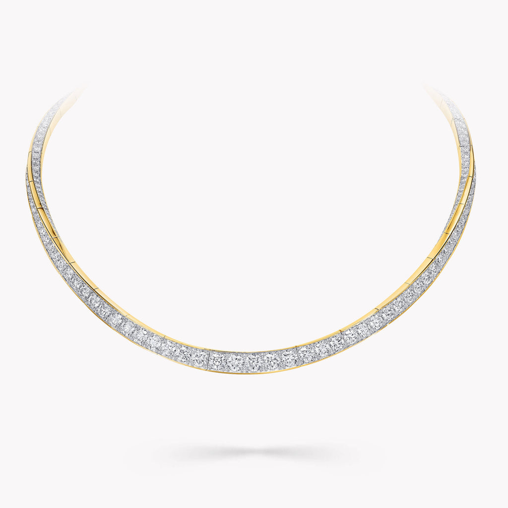 Carave Paris Dual Tone Princess Diamond Collar Necklace