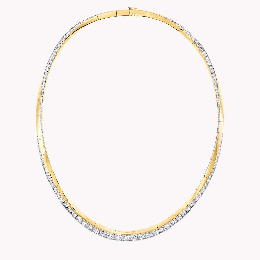 Carave Paris Dual Tone Princess Diamond Collar Necklace