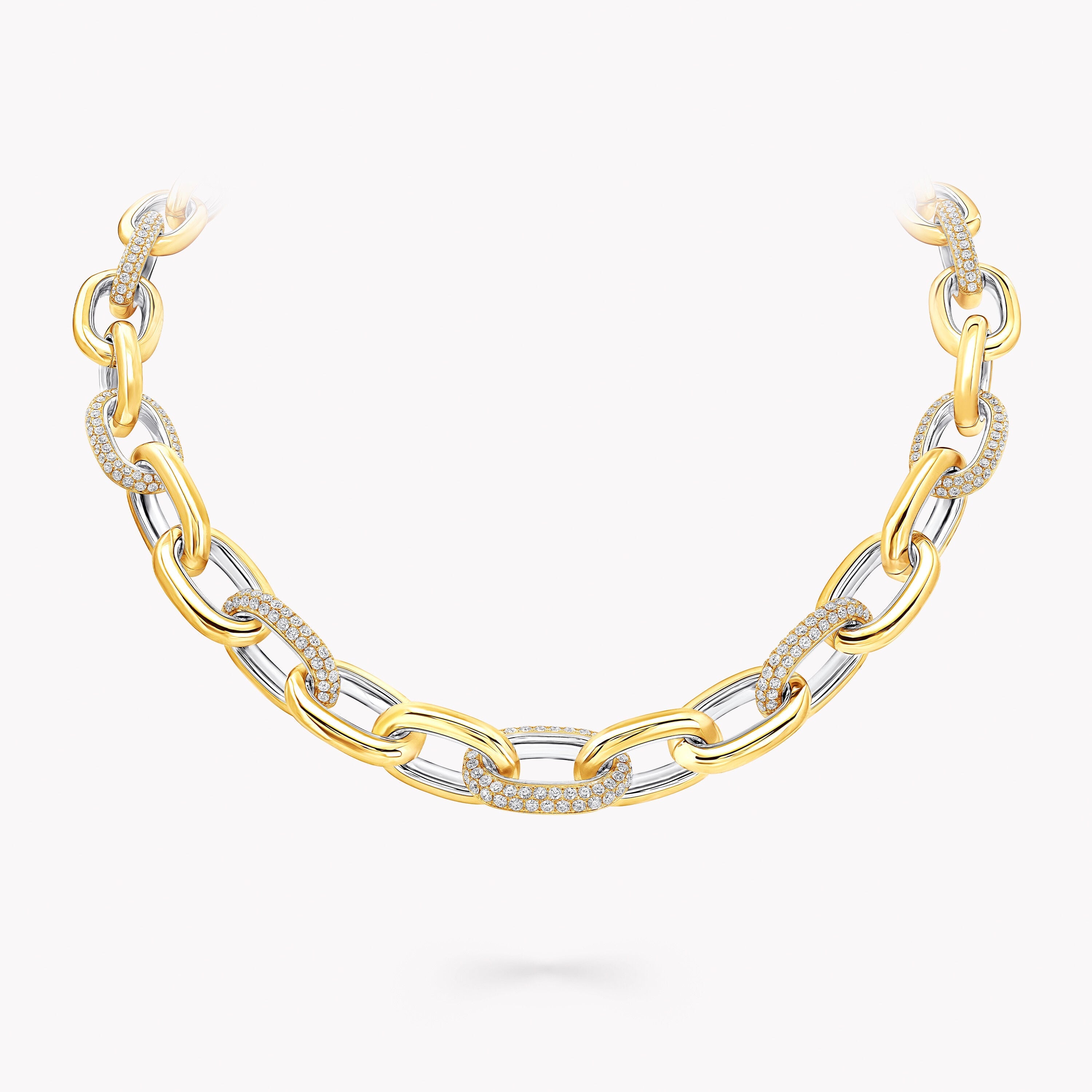 Carave Paris Dual Tone Diamond Link Chain Necklace