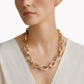 Carave Paris Dual Tone Diamond Link Chain Necklace