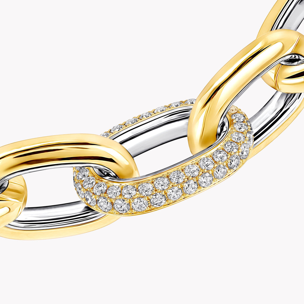 Carave Paris Dual Tone Diamond Link Chain Necklace