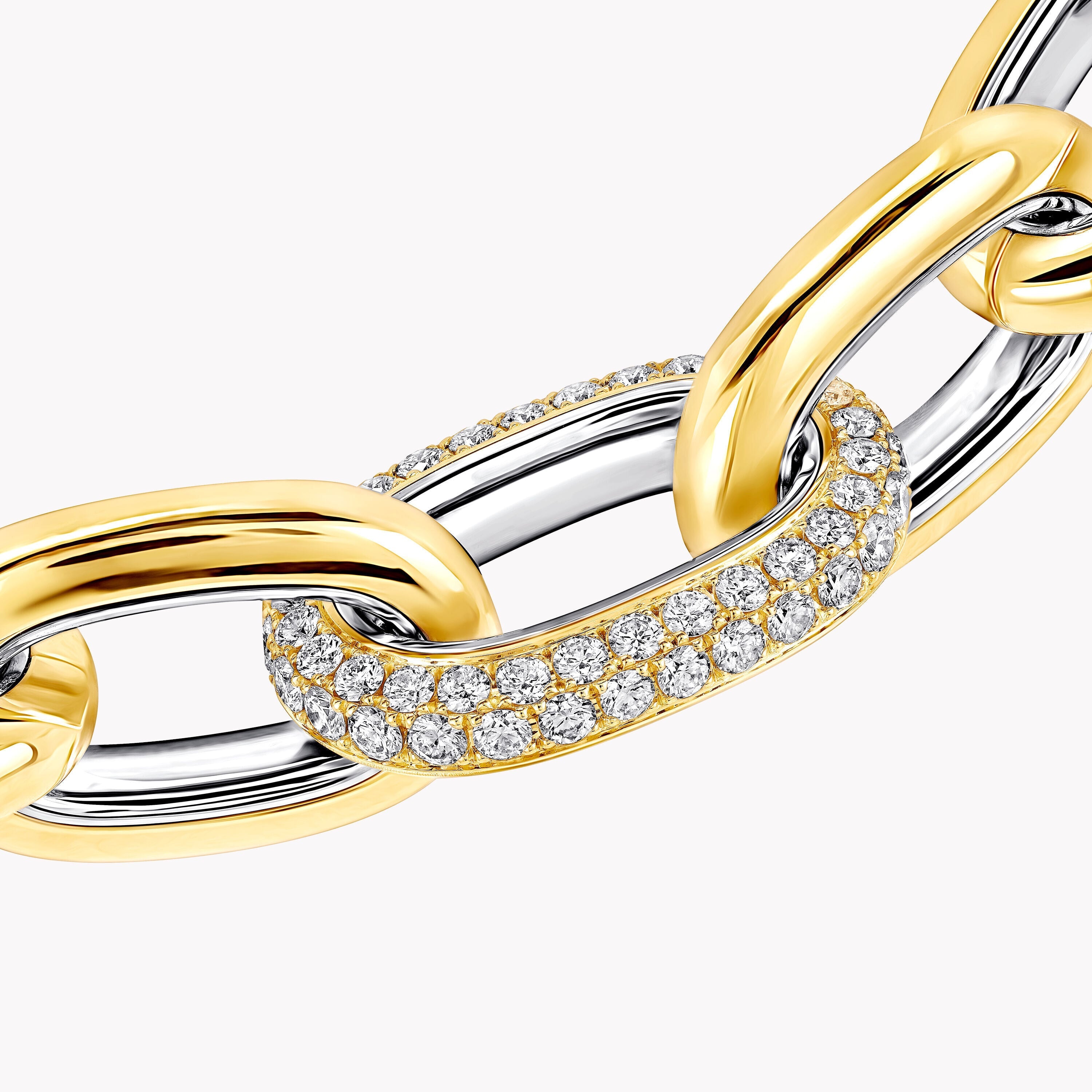 Carave Paris Dual Tone Diamond Link Chain Necklace