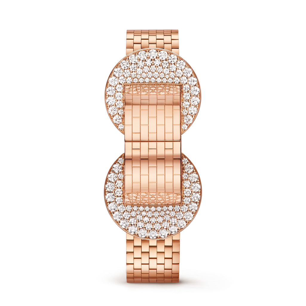 Carave Paris Eclipse Diamond Cuff Watch in Rose Gold