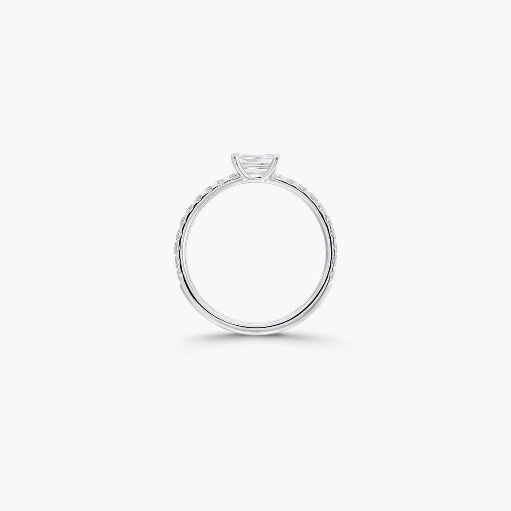 Carave Paris Emerald Cut Diamond Solitaire Ring