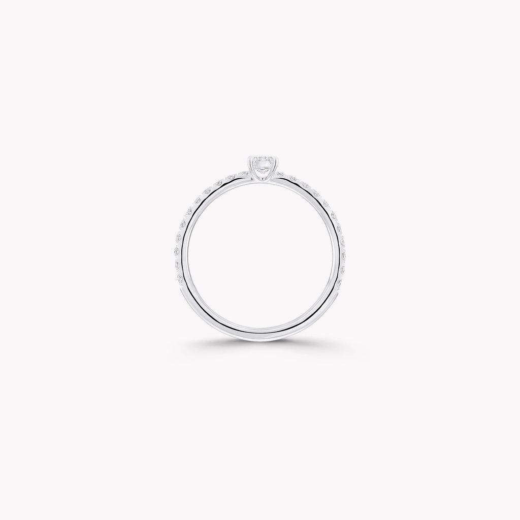 Carave Paris Emerald Cut Diamond Solitaire Ring