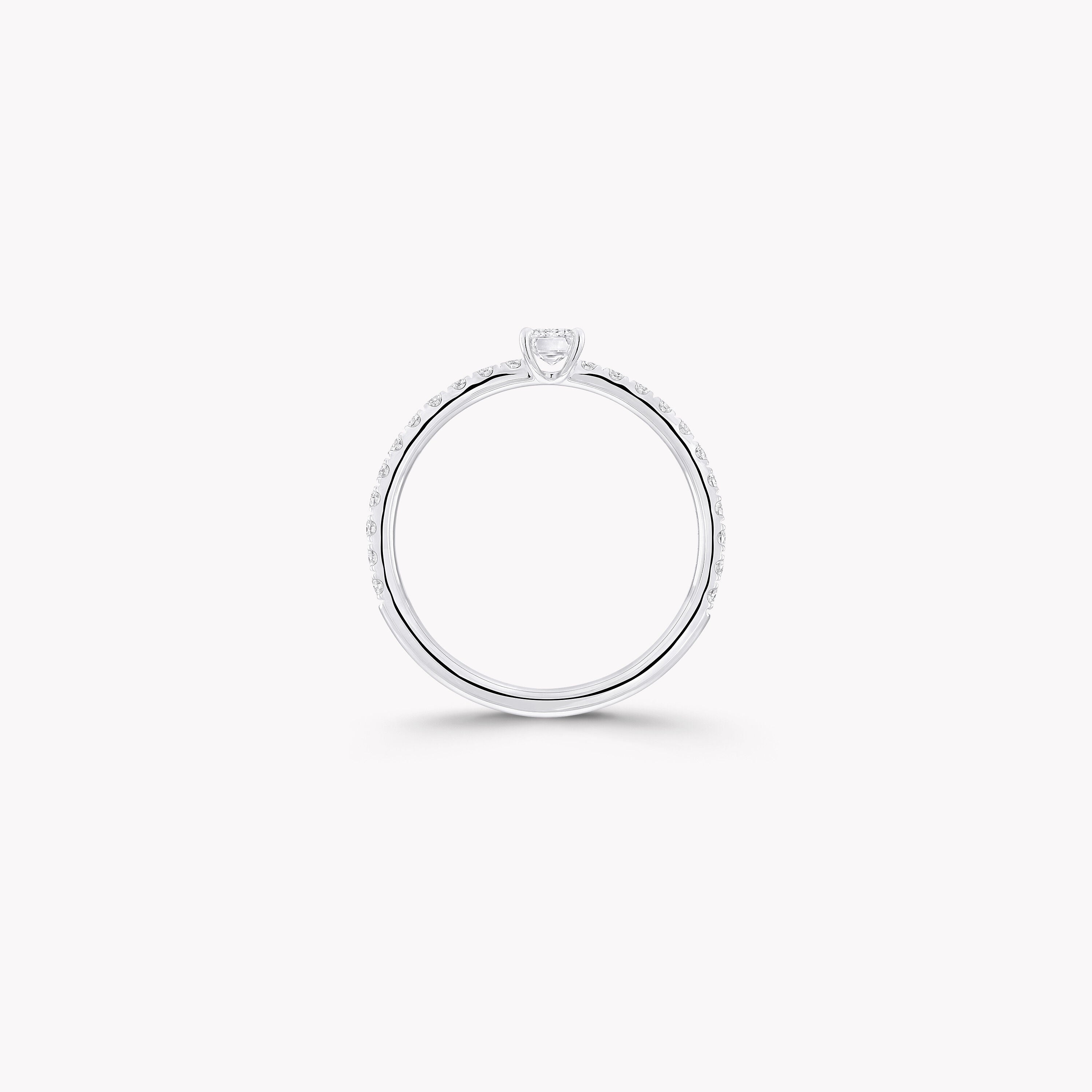 Carave Paris Emerald Cut Diamond Solitaire Ring