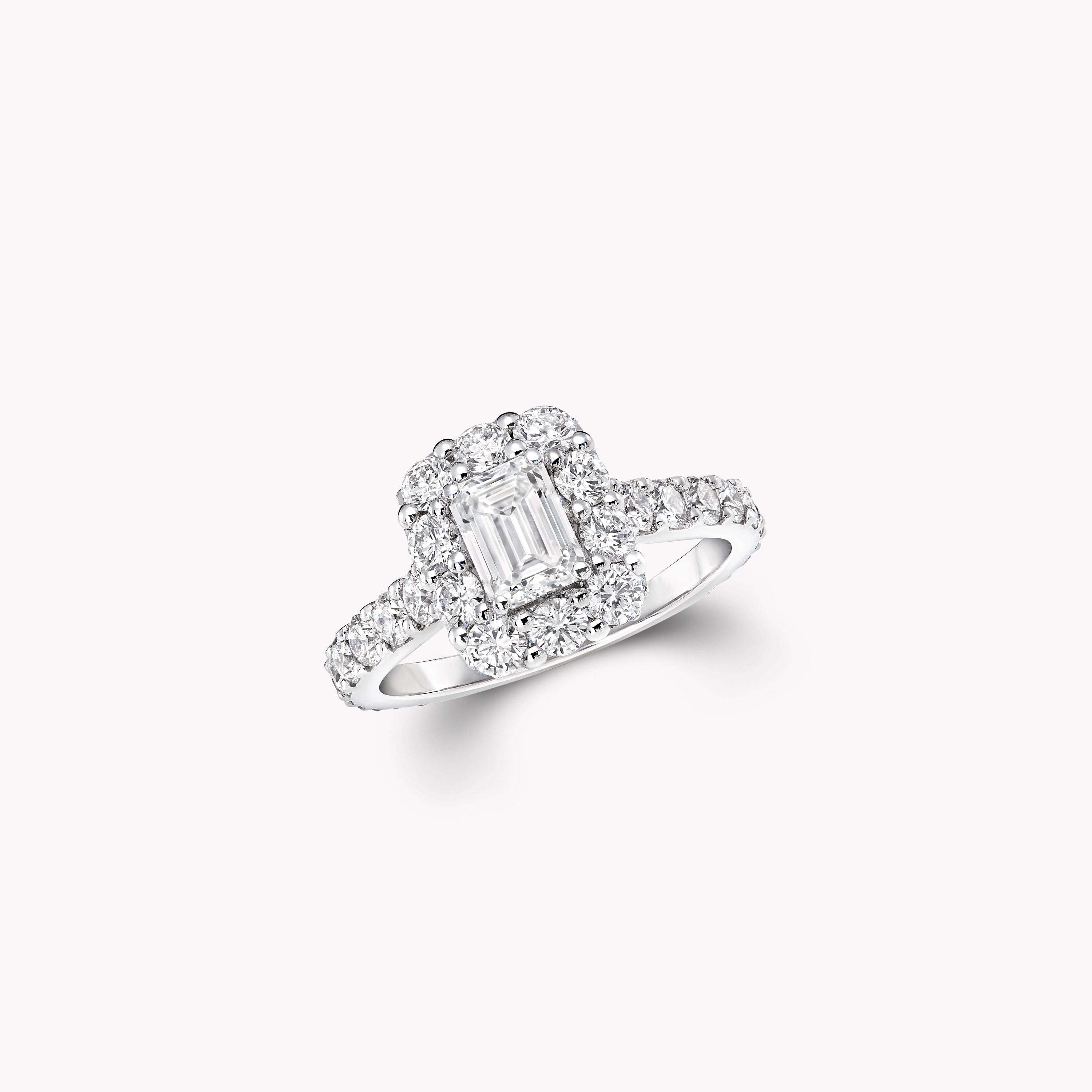 Carave Paris Emerald Cut Halo Diamond Ring