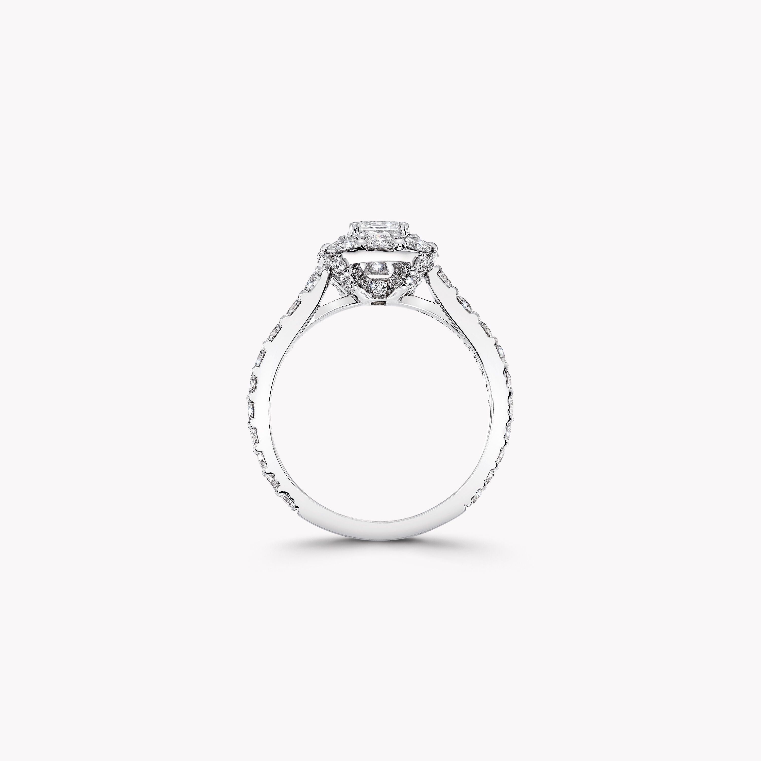 Carave Paris Emerald Cut Halo Diamond Ring