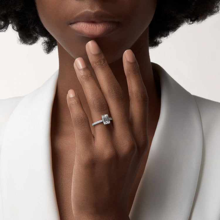 Carave Paris Emerald Cut Solitaire Ring