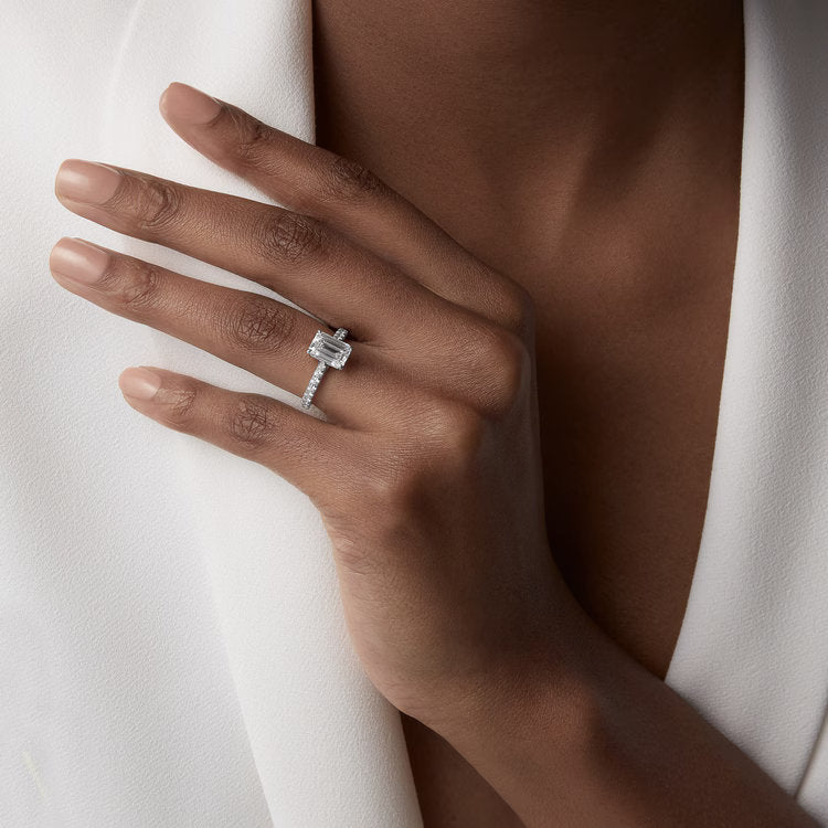 Carave Paris Emerald Cut Solitaire Ring