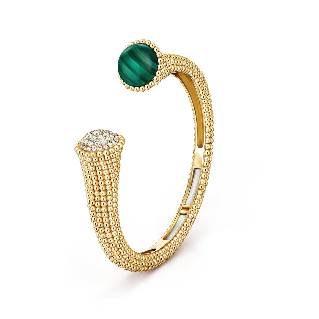 Carave Paris Emerald Eclipse Open Cuff Bracelet