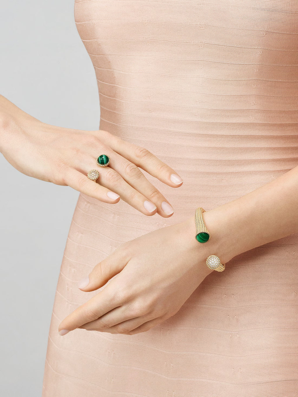 Carave Paris Emerald Eclipse Open Cuff Bracelet