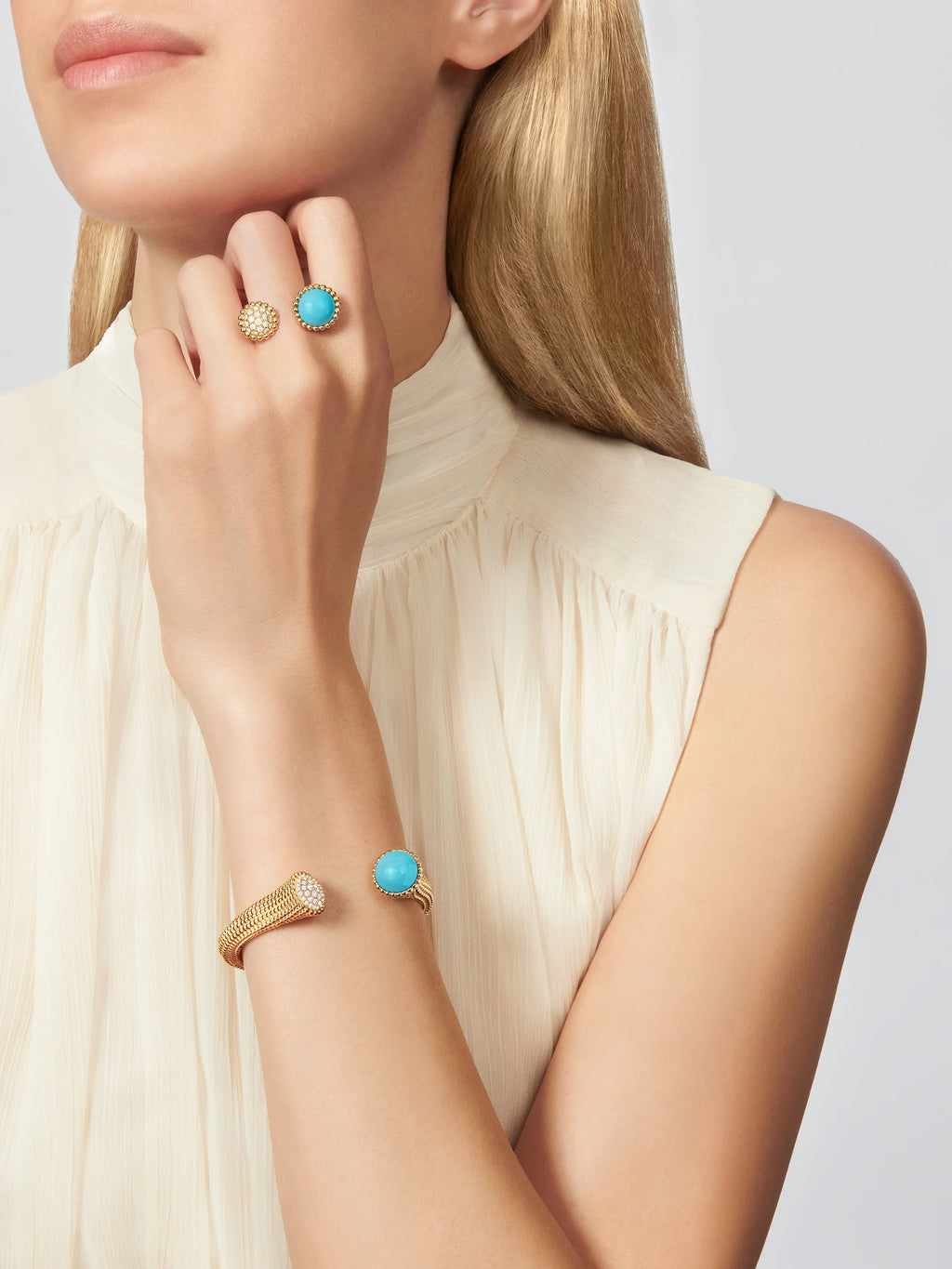 Carave Paris Emerald Eclipse Open Cuff Bracelet