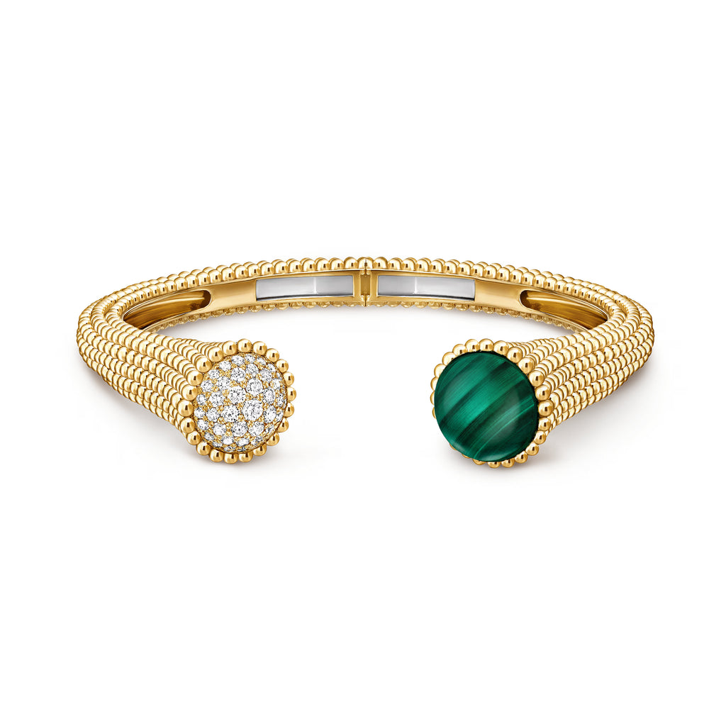 Carave Paris Emerald Eclipse Open Cuff Bracelet
