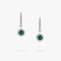 Carave Paris Emerald Halo Drop Earrings