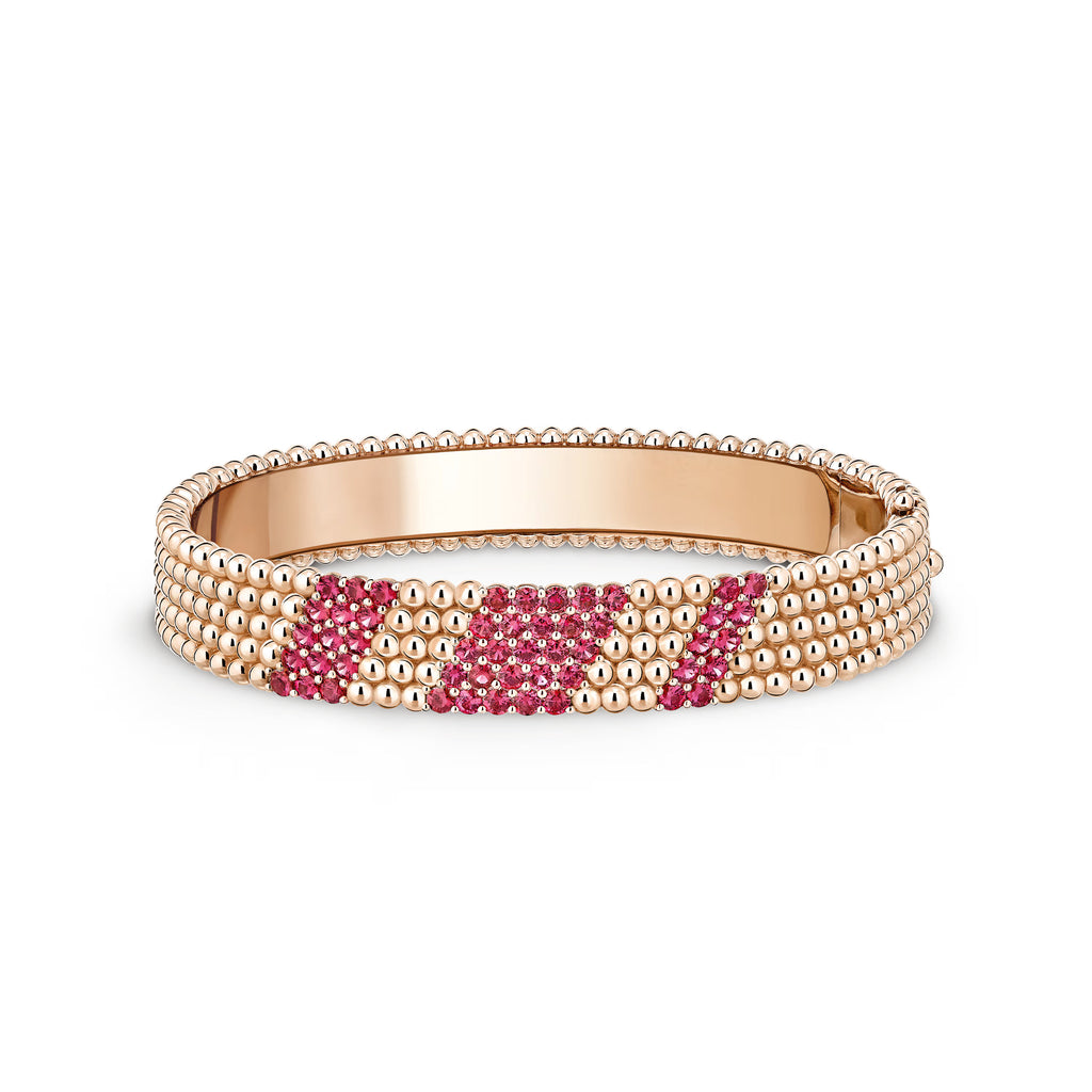 Carave Paris Emerald Mosaic Beaded Bangle Bracelet