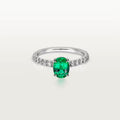 Carave Paris Emerald Oval Solitaire Ring
