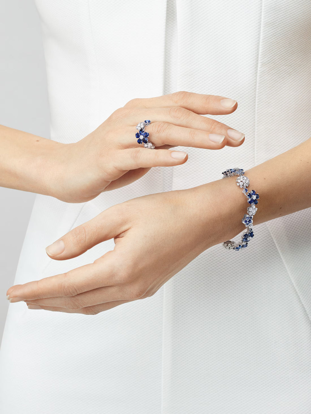 Carave Paris Enchanted Garden Multi Gem Floral Bracelet