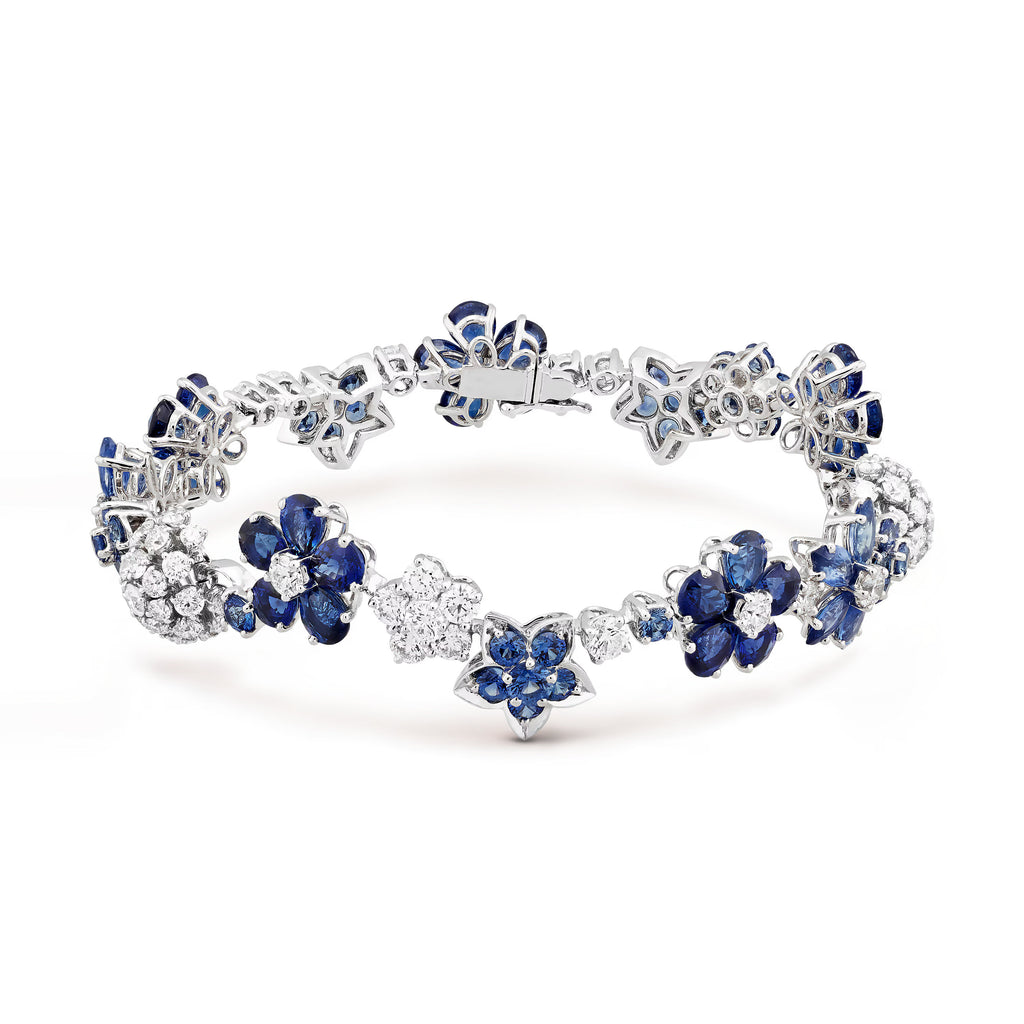 Carave Paris Enchanted Garden Multi Gem Floral Bracelet