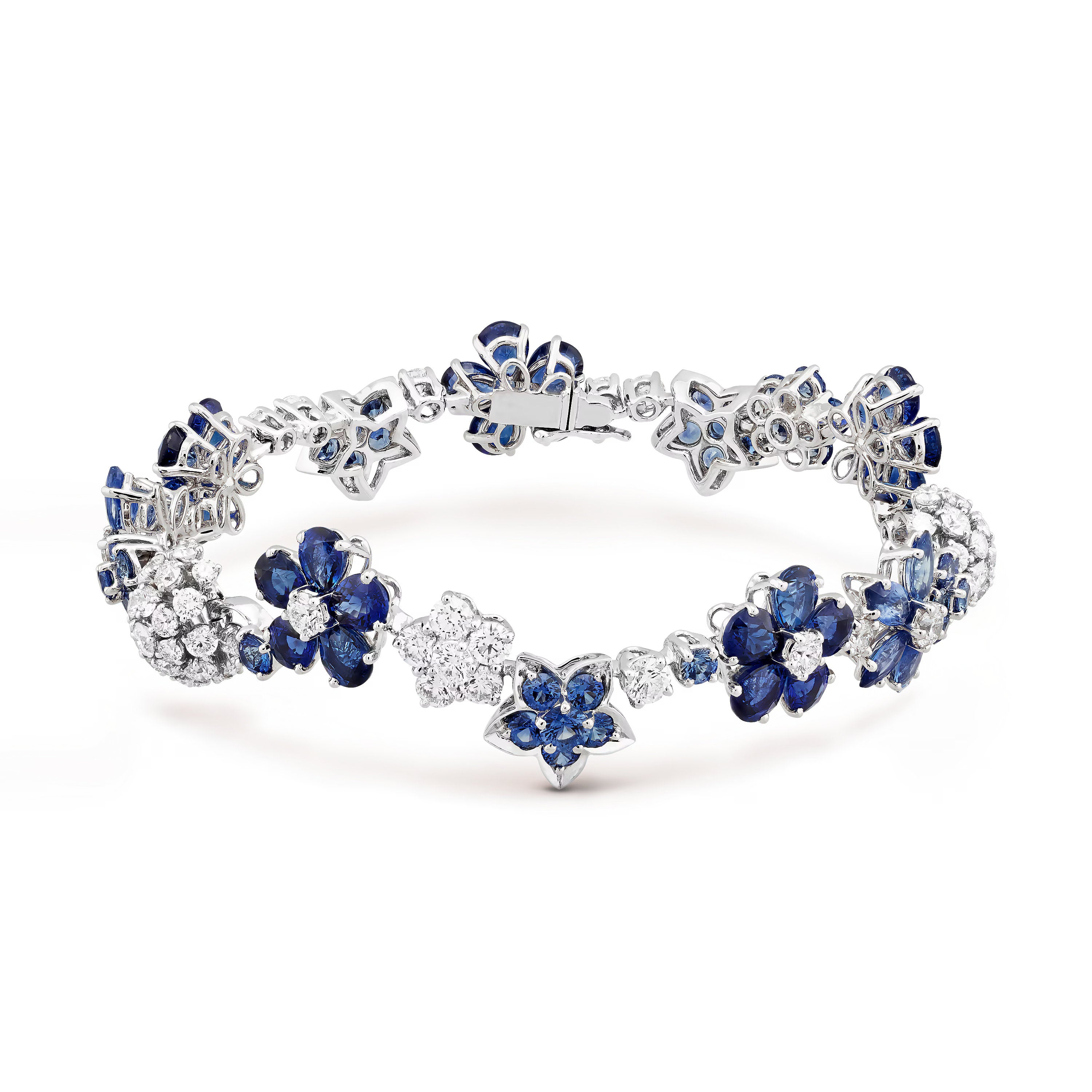 Carave Paris Enchanted Garden Multi Gem Floral Bracelet