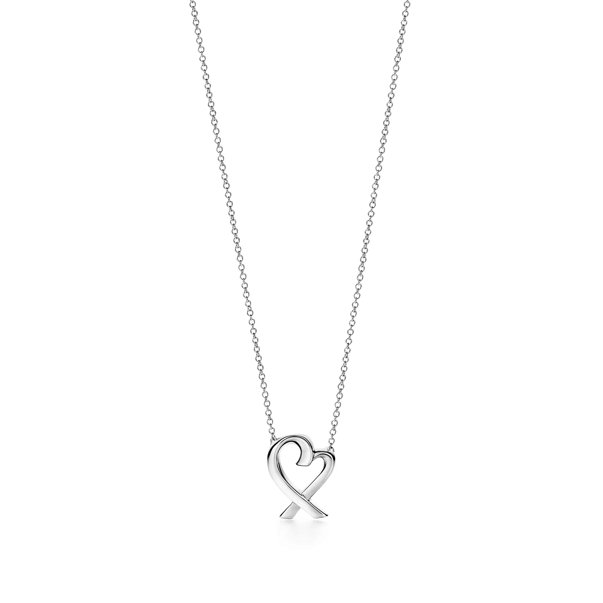 Carave Paris Endless Heart Ribbon Pendant Necklace