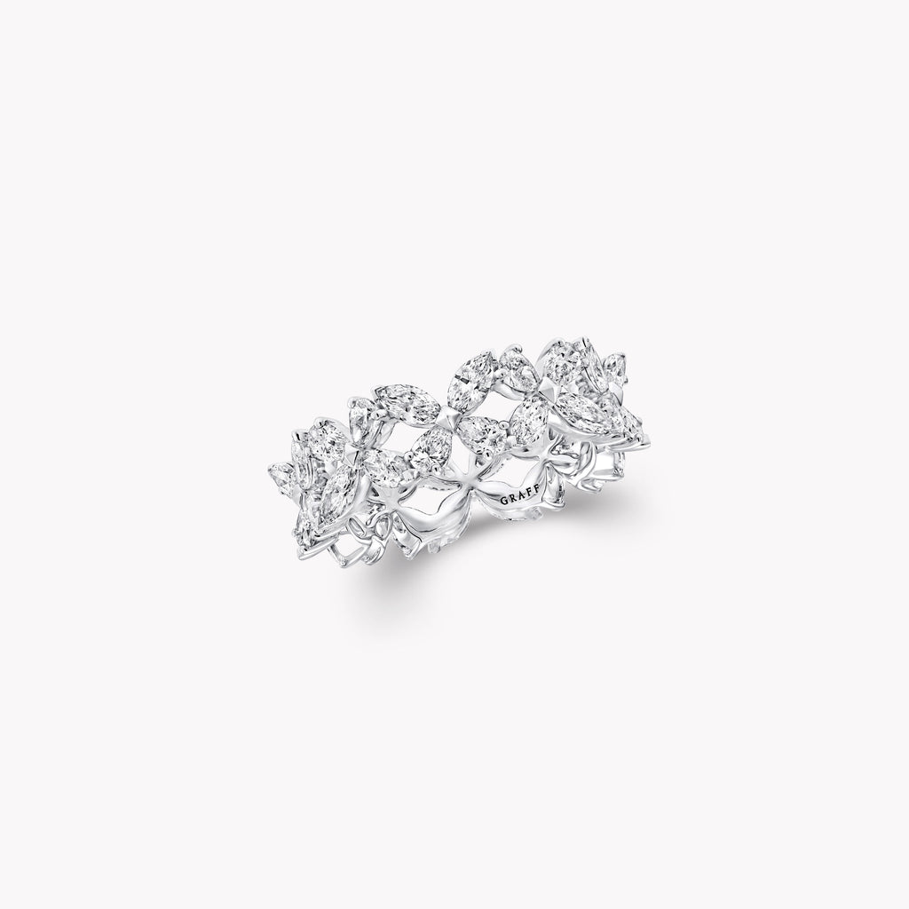 Carave Paris Eternal Floral Marquise Diamond Band Ring