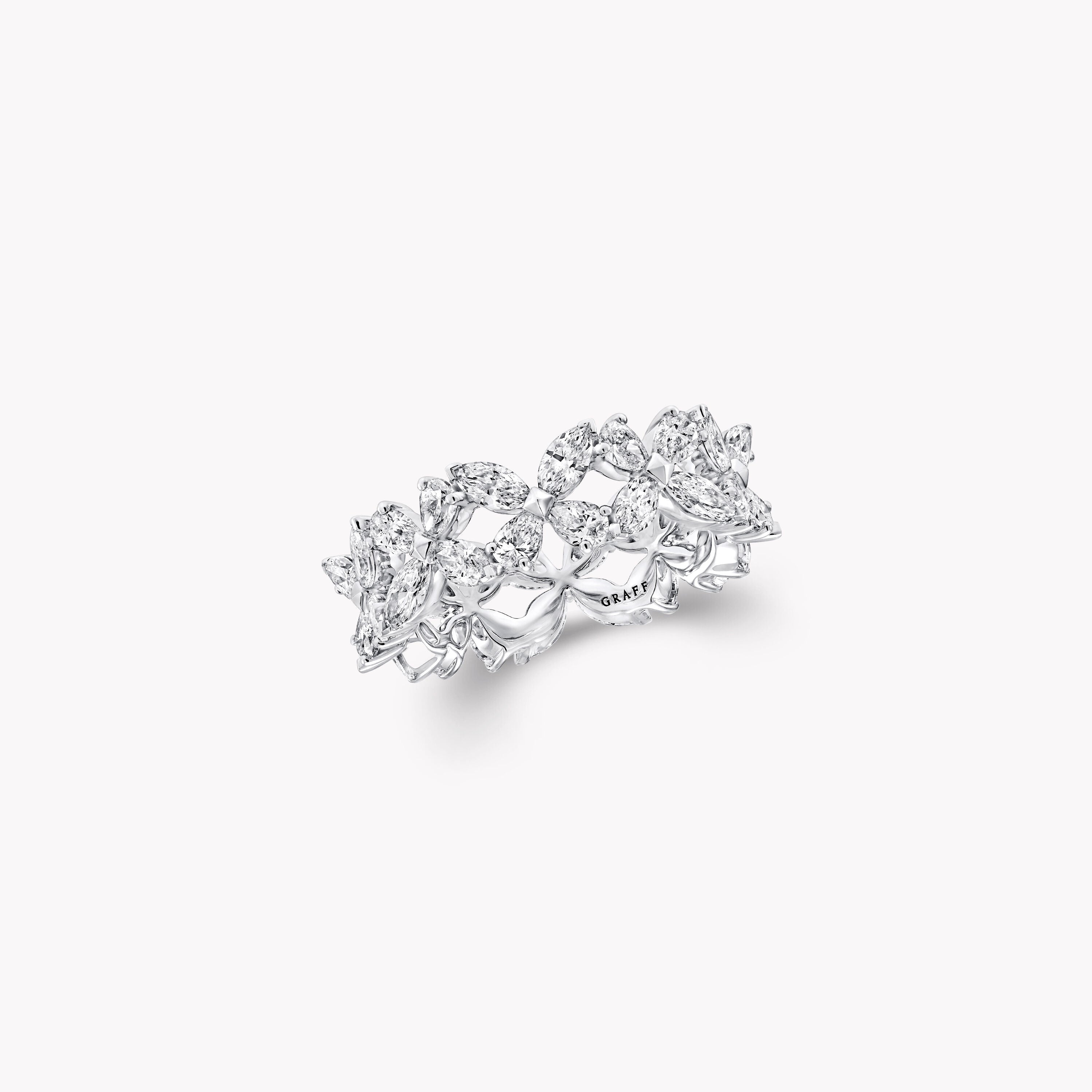 Carave Paris Eternal Floral Marquise Diamond Band Ring