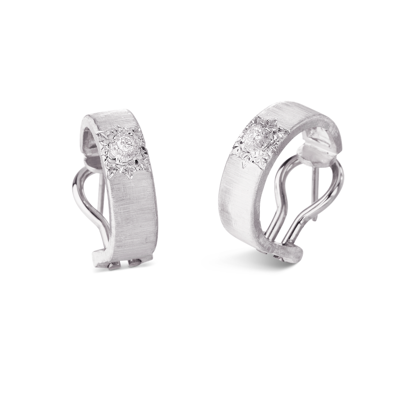 Carave Paris Étoile Solaire Diamond Huggie Earrings