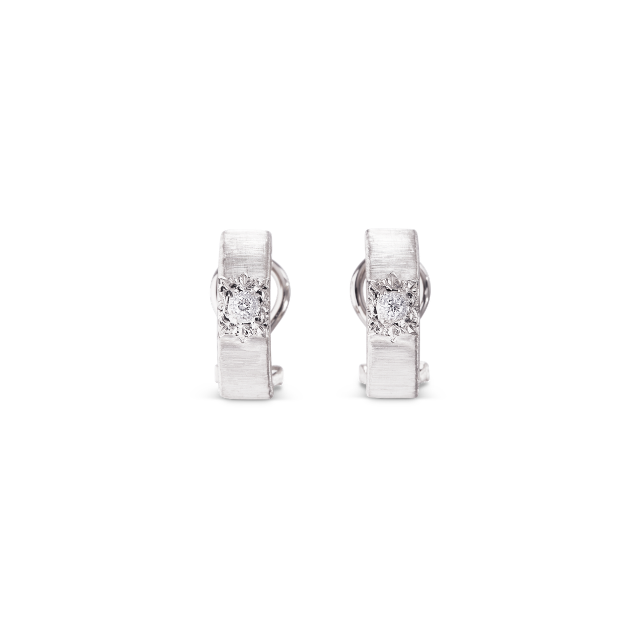 Carave Paris Étoile Solaire Diamond Huggie Earrings