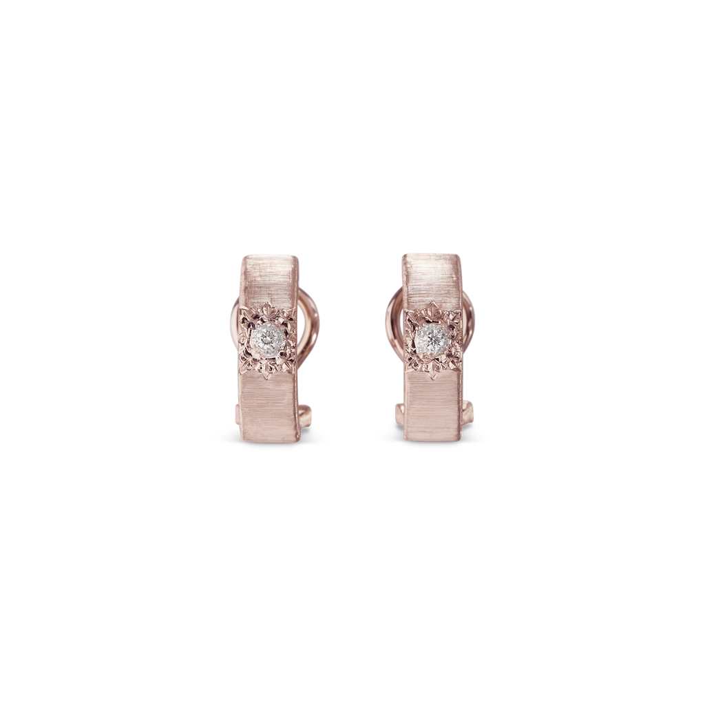 Carave Paris Étoile Solaire Diamond Huggie Earrings