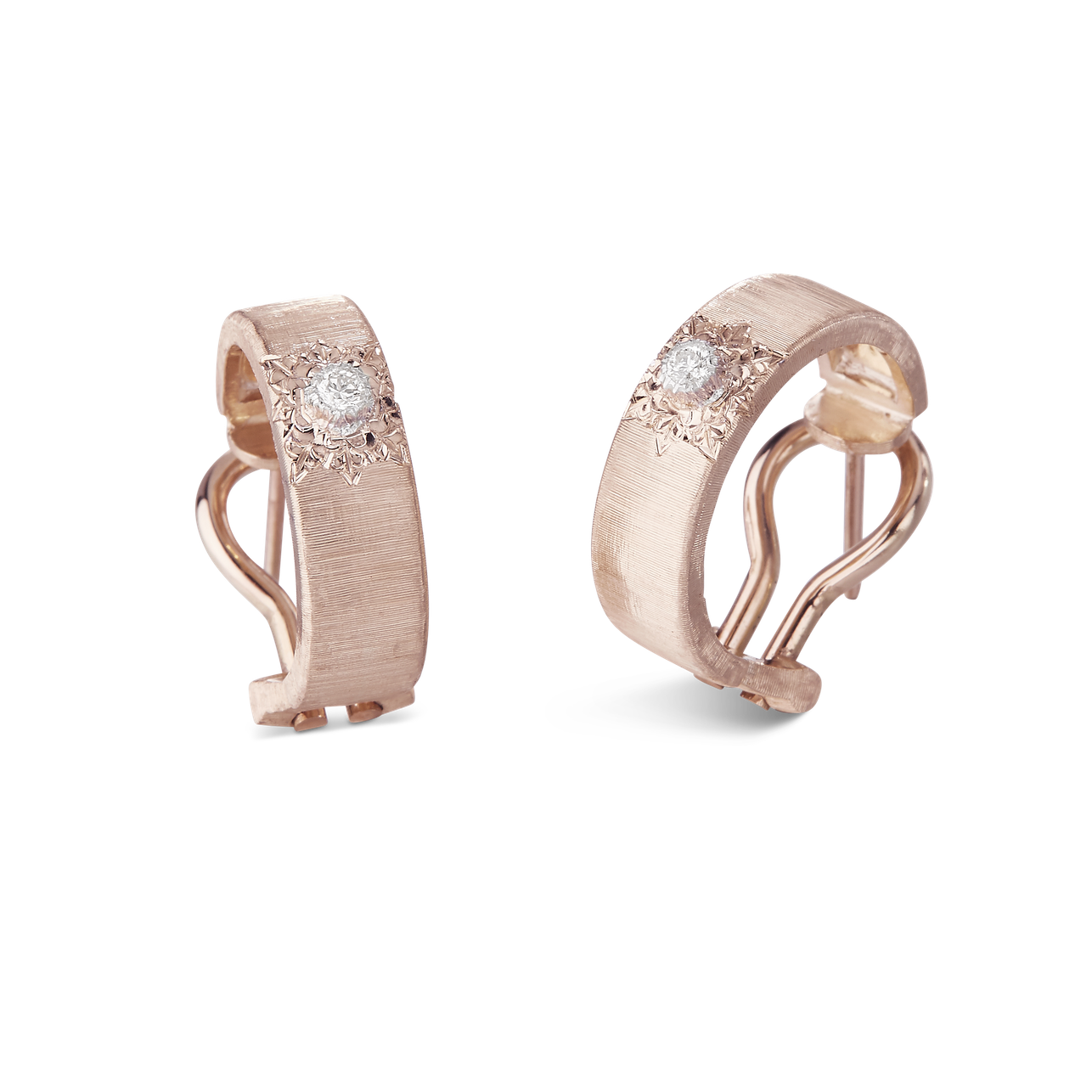 Carave Paris Étoile Solaire Diamond Huggie Earrings