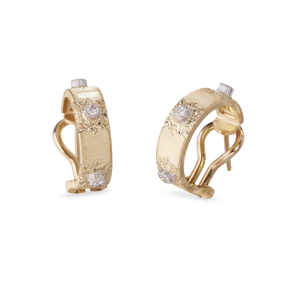 Carave Paris Étoile Solaire Diamond Huggie Earrings
