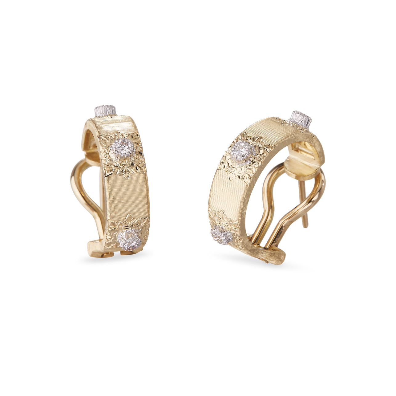 Carave Paris Étoile Solaire Diamond Huggie Earrings