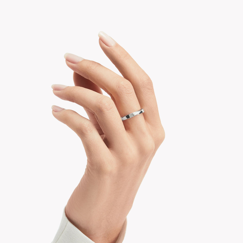 Carave Paris Faceted Men's Wedding Band Ring