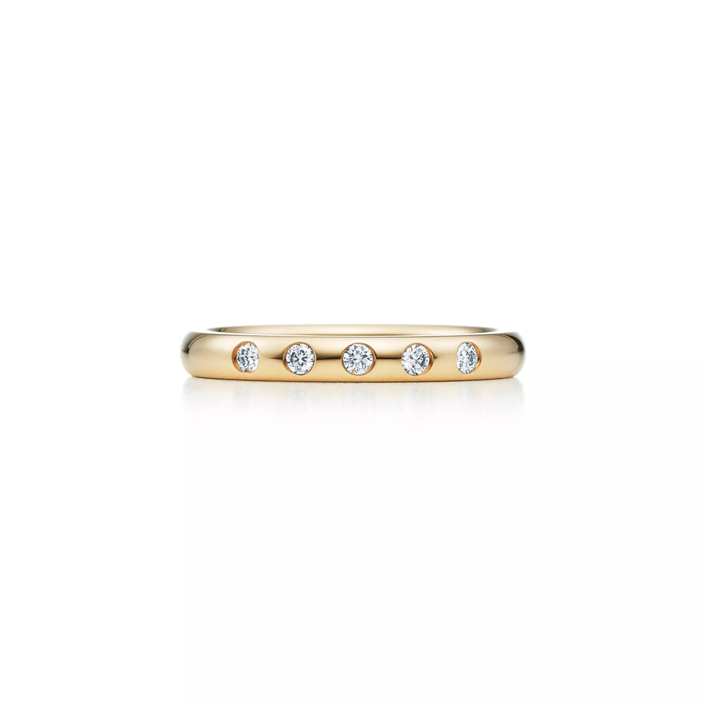 Carave Paris Five Diamond Bezel Set Band Ring