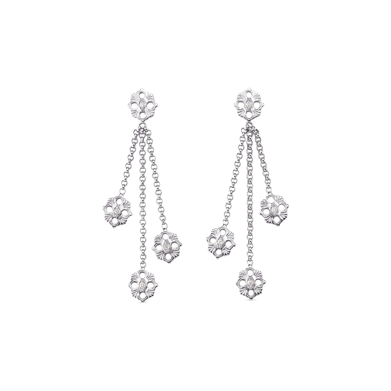 Carave Paris Fleur de Lune Cascade Diamond Earrings