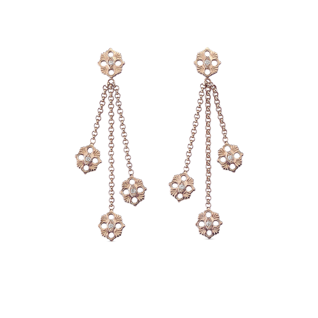 Carave Paris Fleur de Lune Cascade Diamond Earrings
