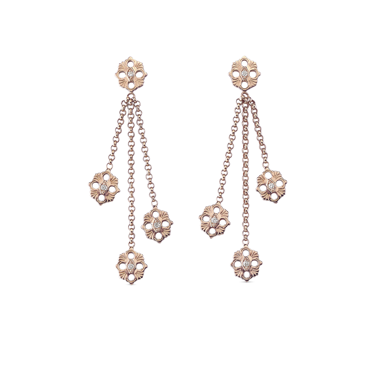 Carave Paris Fleur de Lune Cascade Diamond Earrings
