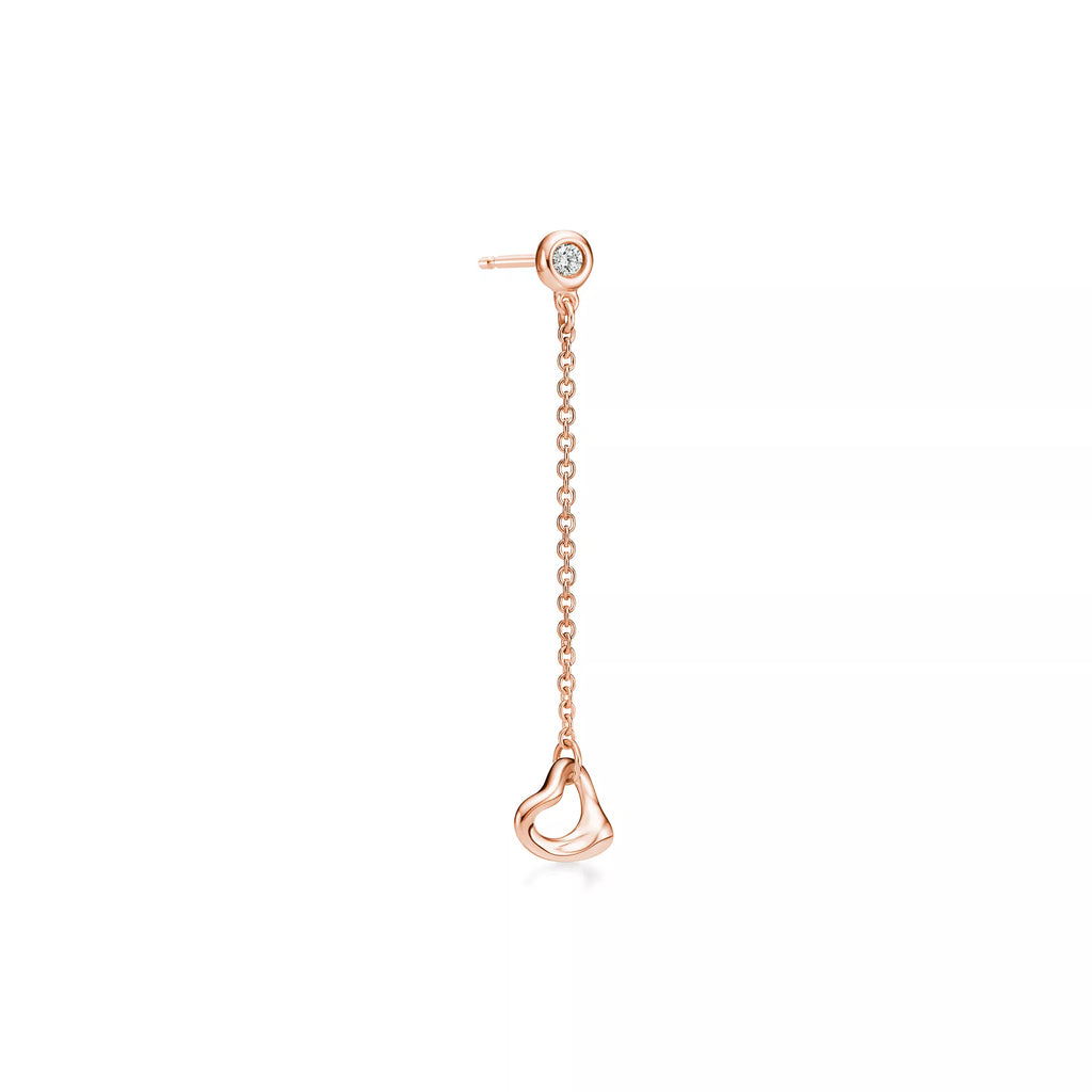 Carave Paris Floating Heart Chain Drop Earring