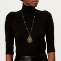 Carave Paris Floral Amethyst Pendant Necklace