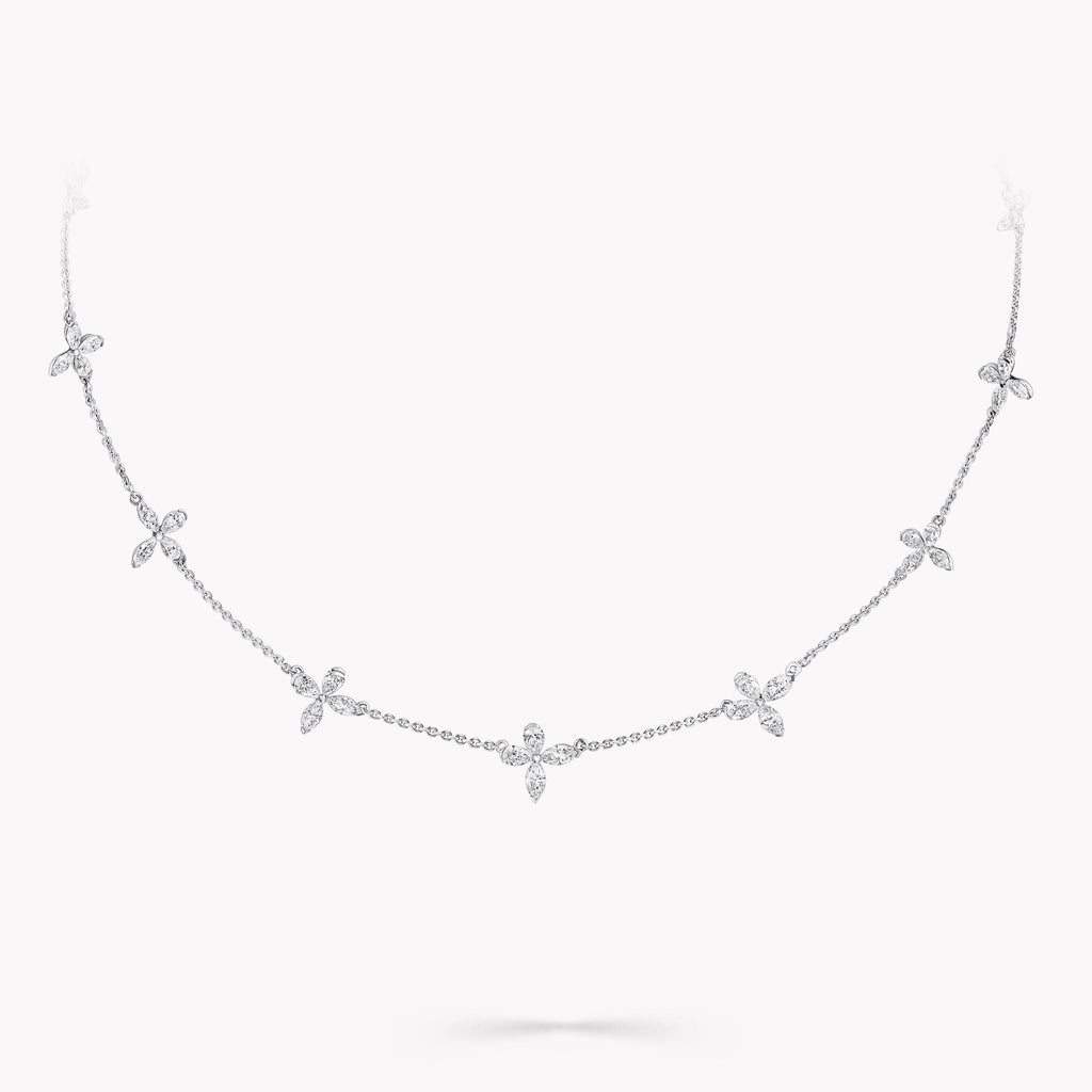 Carave Paris Floral Diamond Chain Necklace